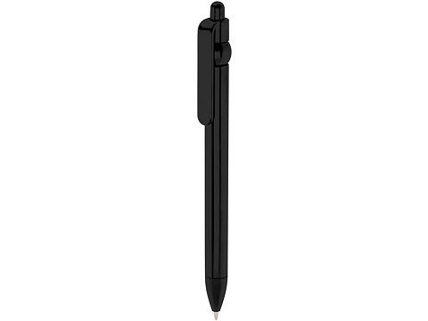 Fidget шариковая ручка из переработанной пластмассы - сплошной черный - рис 4.