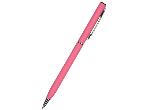 Ручка шариковая автоматическая BrunoVisconti® PALERMO цвет корпуса красный коралловый, soft-touch, 0.7 мм