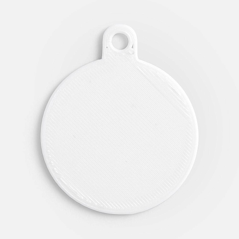 Подвеска Round, 3D-печать, белая - рис 2.