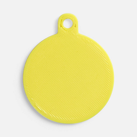 Подвеска Round, 3D-печать, желтая - рис 2.