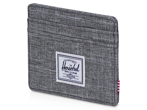 Herschel Charlie держатель для карт с RFID-защитой из переработанного материала - Серый яркий