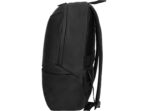 Рюкзак Glam для ноутбука 15'' из мягкой экокожи, черный - рис 9.
