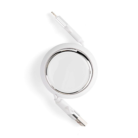 Складной кабель с переходниками pocketCoil, белый - рис 5.