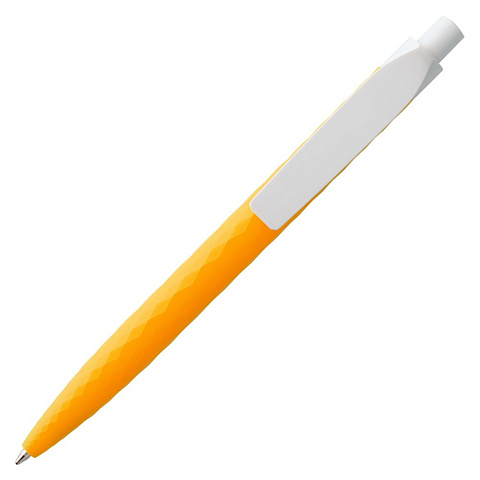 Ручка шариковая Prodir QS01 PMP-P, оранжевая с белым - рис 4.