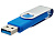 USB3.0/USB Type-C флешка на 16 Гб Квебек C, синий - миниатюра - рис 5.