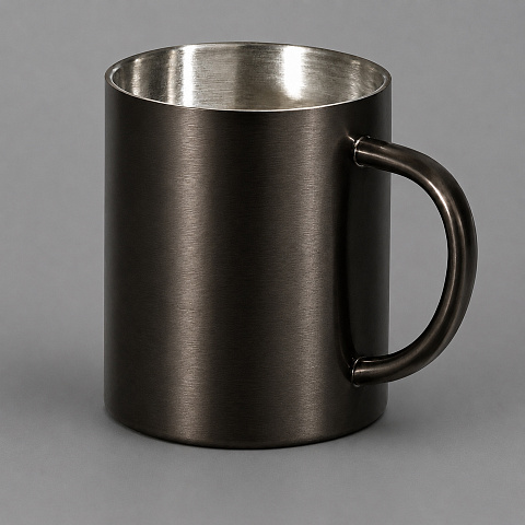 Стальная кружка с двойными стенками Altai, gun metal
