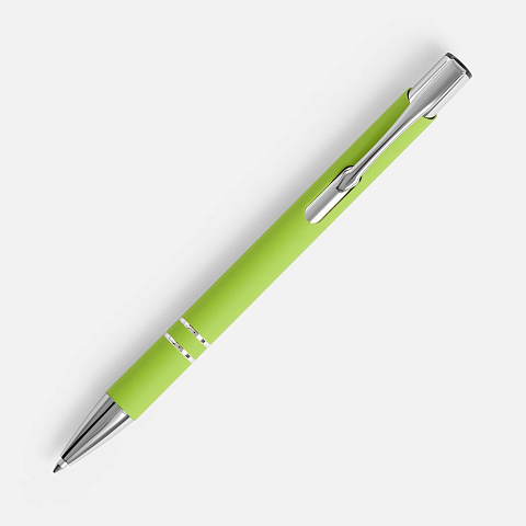 Ручка шариковая Keskus Soft Touch, зеленое яблоко - рис 3.