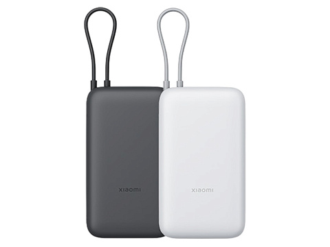 Внешний аккумулятор с встроенным кабелем Xiaomi Power Bank 20000mAh (Integrated Cable) GL Light Gray - рис 5.