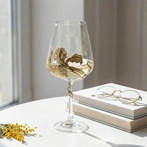 Набор 2 бокала для вина с Орхидеей