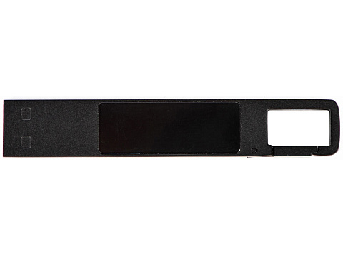 USB 2.0- флешка на 32 Гб c подсветкой логотипа Hook LED, темно-серый, синяя подсветка - рис 2.