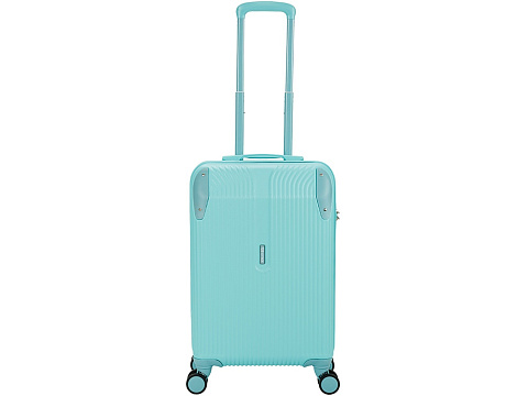 Чемодан TORBER В Отпуск, бирюзовый, ABS-пластик, 41 х 25 х 61 см, 48 л, 2,7 кг - рис 9.