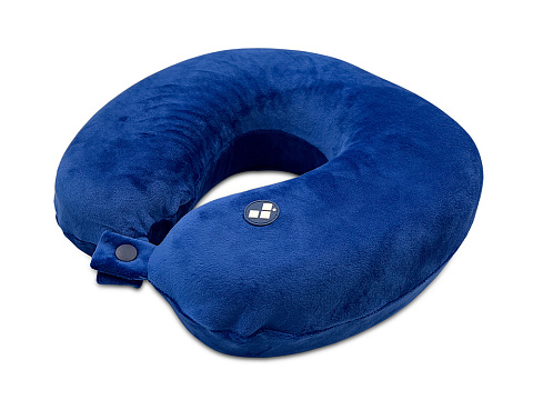 Подушка для путешествий с эффектом памяти Мемо Drowsy Royal Blue