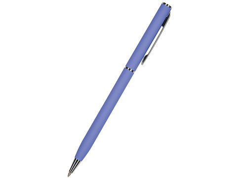 Ручка шариковая автоматическая BrunoVisconti® PALERMO цвет корпуса фиолетовый, soft-touch, 0.7 мм