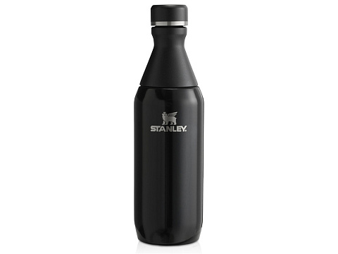 Бутылка для воды Stanley All Day Slim объемом 350 мл - черный глянцевый