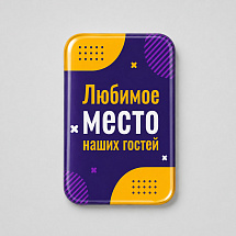 Объемный стикер из смолы на дверь вертикальный M, 9,3х13,7 см