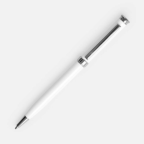 Ручка шариковая Finn Chrome, белая - рис 3.