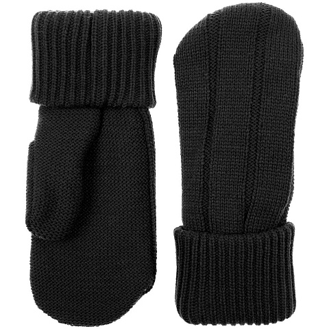 Варежки Knit Beat, черные - рис 2.