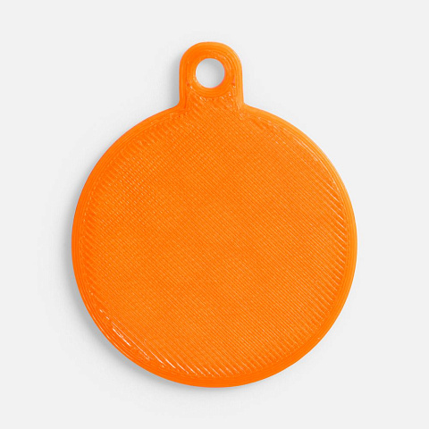 Подвеска Round, 3D-печать, оранжевая - рис 2.