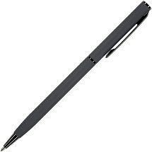 Ручка шариковая автоматическая BrunoVisconti® PALERMO цвет корпуса графитовый, soft-touch, 0.7 мм