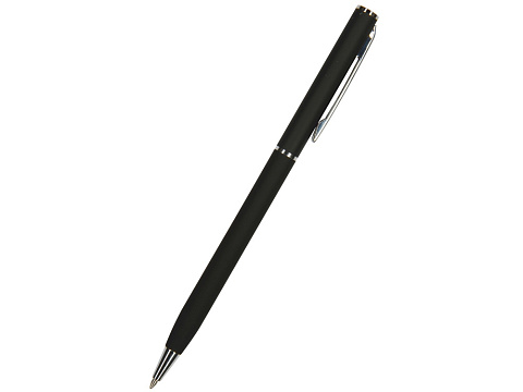 Ручка шариковая автоматическая BrunoVisconti® PALERMO цвет корпуса черный, soft-touch, 0.7 мм