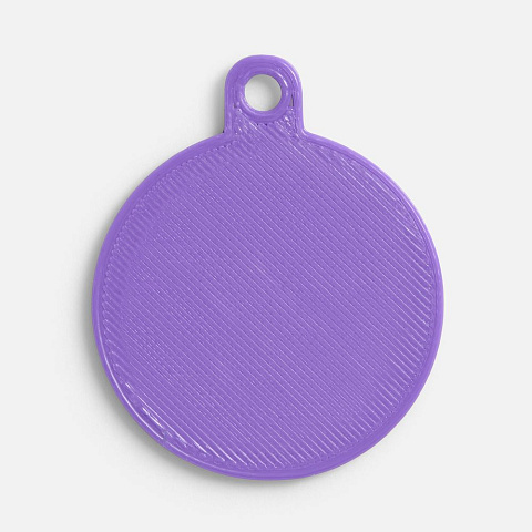 Подвеска Round, 3D-печать, фиолетовая - рис 2.