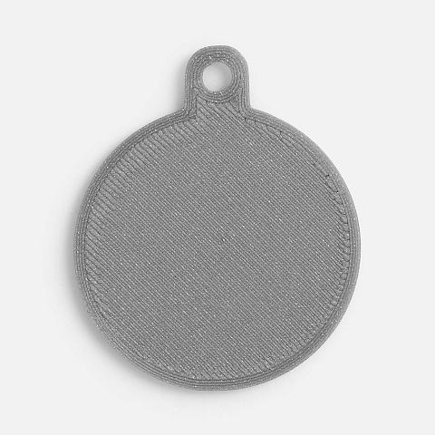 Подвеска Round, 3D-печать, серая - рис 3.