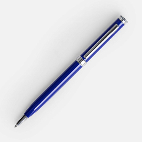 Ручка шариковая Finn Chrome, синяя - рис 3.