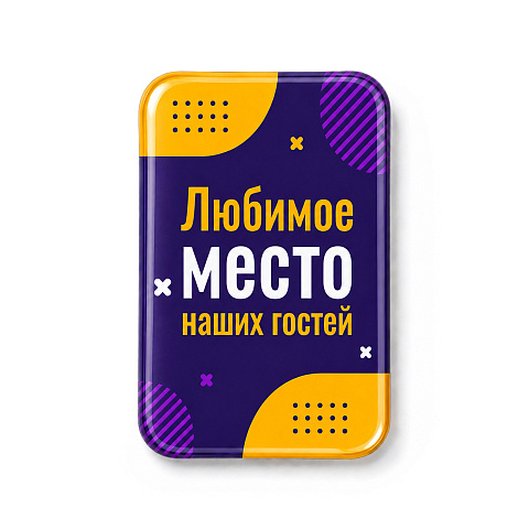 Объемный стикер из смолы на дверь вертикальный M, 9,3х13,7 см - рис 2.