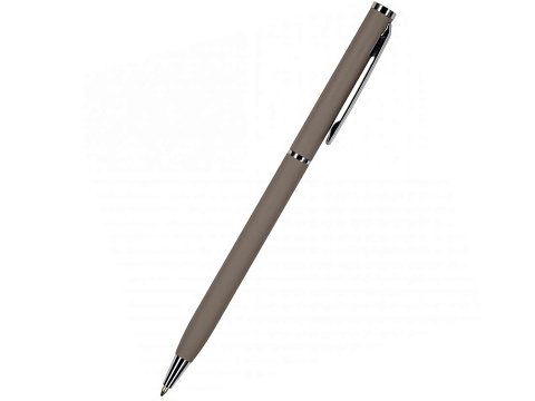 Ручка шариковая автоматическая BrunoVisconti® PALERMO цвет корпуса серый, soft-touch, 0.7 мм