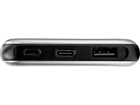 Внешний аккумулятор Forge v.2, металл, 10000mah, серебристый - рис 4.