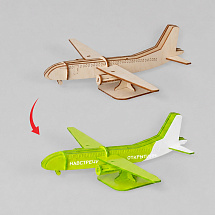 Деревянный 3d пазл Самолет