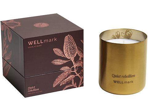 Ароматическая свеча Wellmark Quiet Rebellion - Золотой - рис 5.