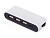 USB-хаб Hubix с коннектором 2-в-1 USB-C и USB-A, 2.0, белый - миниатюра