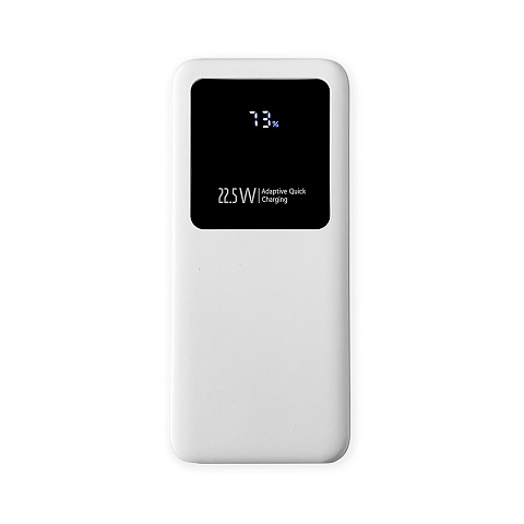 Внешний аккумулятор Kris soft touch, 10000mAh (Белый) - рис 2.