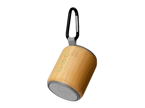 Портативная колонка из бамбука Bongo, натуральный (Р) - рис 4.
